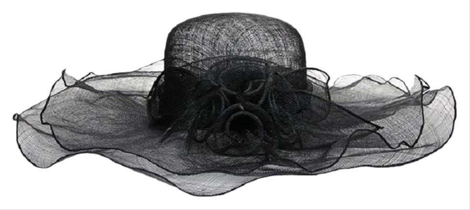 Black Dress Formal Dressy Church Tea Party Hat