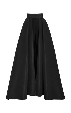 Carolina Herrera - Overskirt-Detailed High-Waisted Silk Pants By Carolina Herrera | Moda Operandi