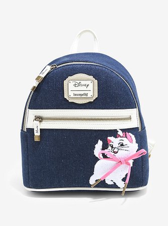 Loungefly Disney The Aristocats Marie Denim Mini Backpack