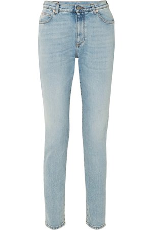 Gucci | Embroidered high-rise skinny jeans | NET-A-PORTER.COM