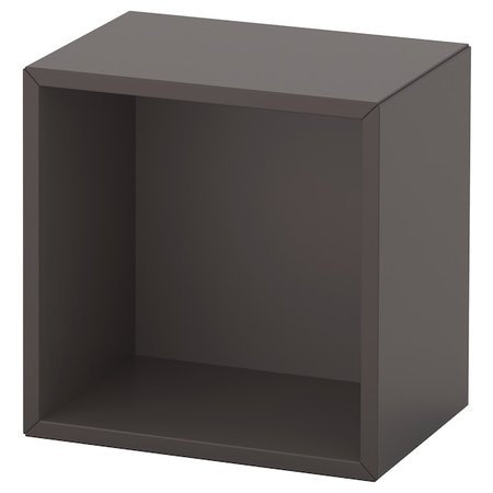 EKET Wall-mounted shelving unit, dark gray, Width: 13 3/4" Height: 13 3/4". Order here! - IKEA