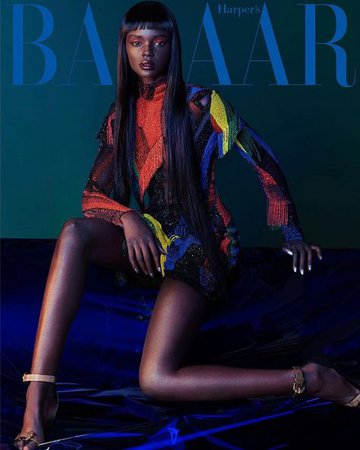 Duckie Thot on Instagram: “cover 3 @harpersbazaarmx ❤️ shot by @gregswalesart #SeptemberIssue” | Fashion poses, Fashion magazine cover, Editorial fashion