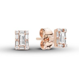 PANDORA Rose Earrings Luminous Ice | PANDORA | Jewelry | Jared