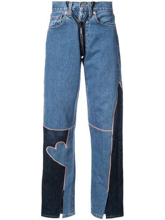 NEITH NYER crystal detail jeans