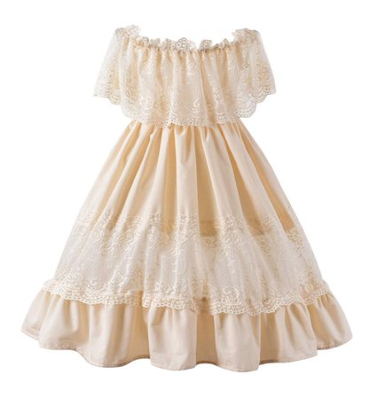 cream boho dress