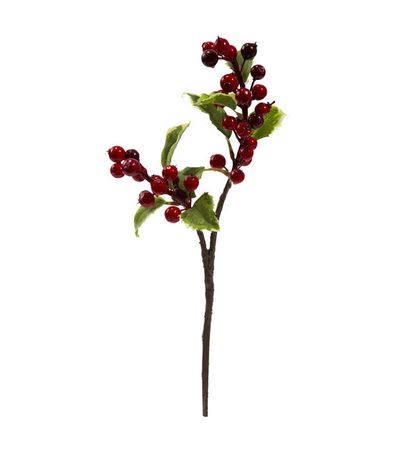 Nearly Natural 16" Christmas Red Holly Berry Artificial Flowers 6ct | JOANN