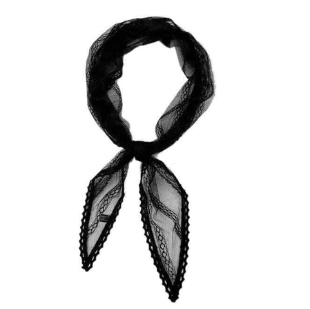 black lace scarf
