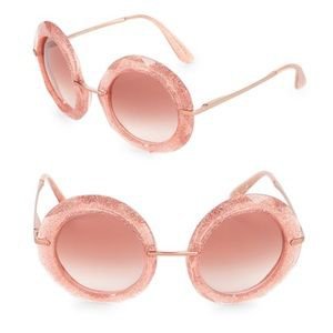 Dolce & Gabbana Accessories | New Dolce Gabbana Round Glitter Coral Sunglasses | Poshmark