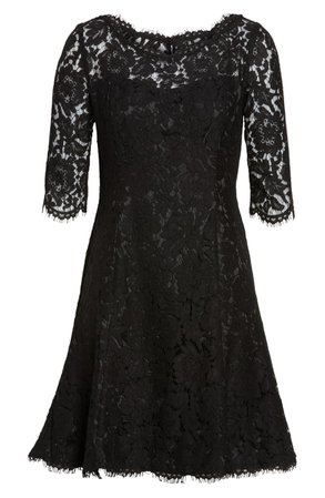 Eliza J Lace Fit & Flare Cocktail Dress (Regular & Petite) | Nordstrom