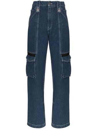 House Of Holland mid-rise Cargo Pocket straight-leg Jeans - Farfetch