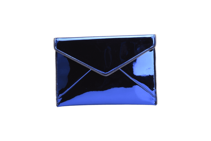 blue metallic clutch