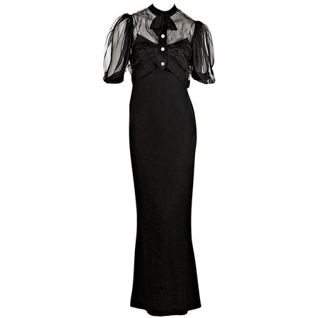 Black Chanel Dress Set For Sale at 1stdibs