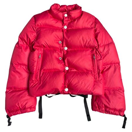 Junya Watanabe Red Polytail Detail Puffer Jacket