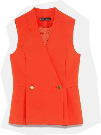 Zara 2019 orange gilet