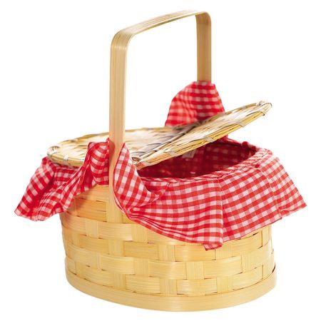 Gingham Basket 5in x 7 3/4in | Party City