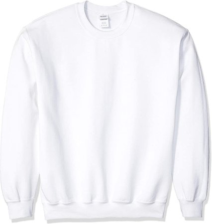 Gildan Men's Fleece Crewneck Sweatshirt, White, Large at Amazon Men’s Clothing store
