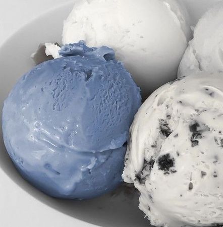 blue & oreo aesthetic ice cream