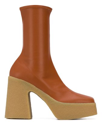Stella McCartney sock-style Platform 120mm Ankle Boots - Farfetch