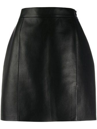 Shop black Nanushka Gima vegan leather mini skirt with Express Delivery - Farfetch