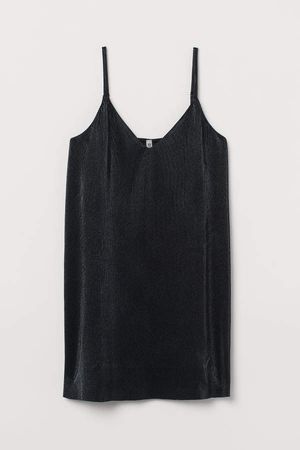 Pleated Dress - Black