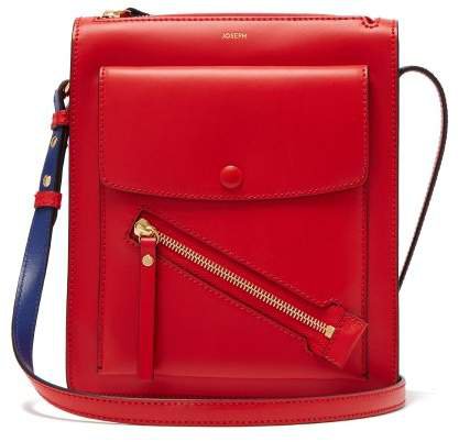 Mount Leather Cross Body Bag - Womens - Red