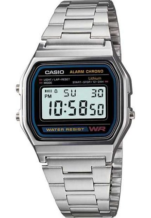 Relógio Casio A159WGEA-1DF Prata - Compre Agora | Dafiti Brasil