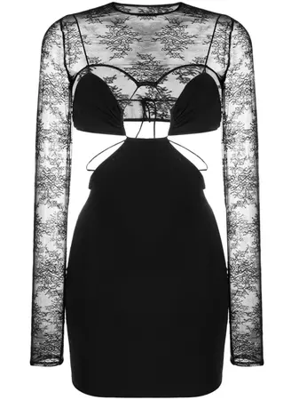 Amazuìn Onyle cut-out Lace Minidress - Farfetch