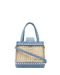 Light Blue Straw Tote Bags for Women | Lookastic