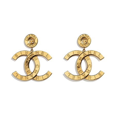 Chanel, earrings Metal Gold