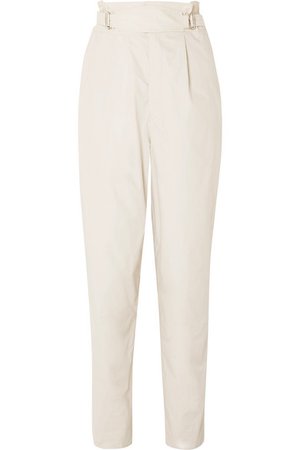 Isabel Marant | Pierson pleated cotton tapered pants | NET-A-PORTER.COM