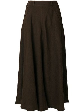 Aspesi long flared skirt
