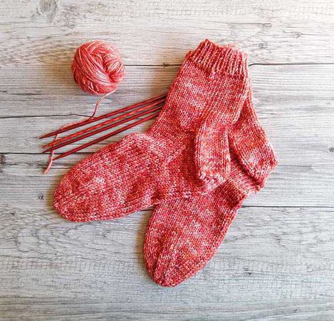 Hand Knitted Socks for Women Seamless Toes Warm House Socks