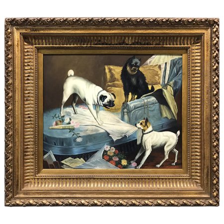 large-dog-painting-with-ornate-frame-5216 (1117×1117)