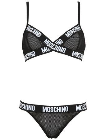 Moschino mesh bra & panties