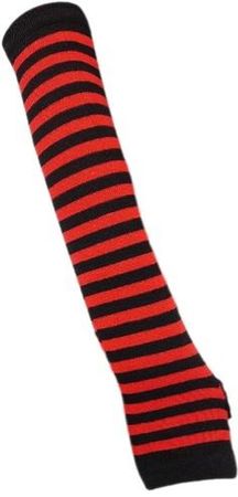Arm warmer red and black striped