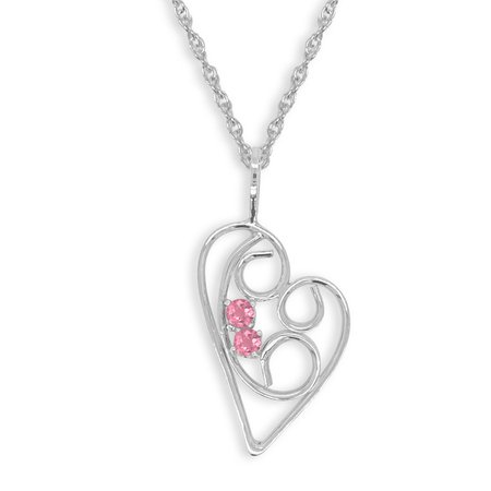 Swirly Pink Tourmaline Heart – Linda Allard Jewelry