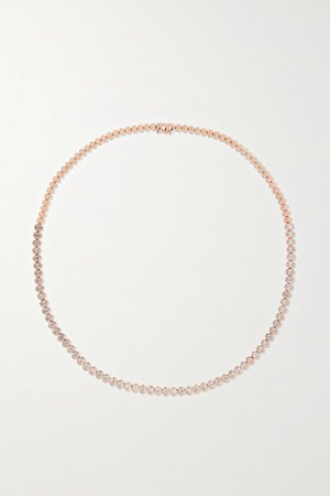 Rose gold 18-karat rose gold diamond necklace | Anita Ko | NET-A-PORTER