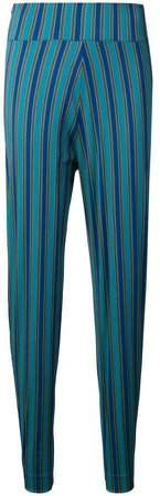 PRE-OWNED striped trousers