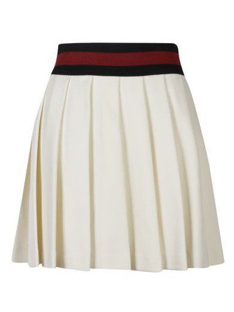 Gucci Web Trim Silk-Cotton Skirt (5,885 CNY) ❤ liked on Polyvore featuring skirts, a-line skirt, striped a line skirt - Google Search