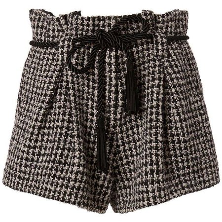 L’Agence Women’s Houndstooth Paperbag Shorts