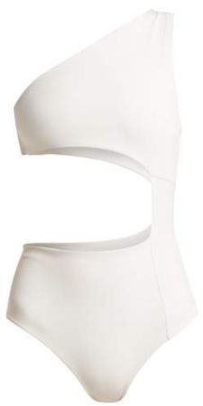 Haight One Shoulder Swimsuit - Womens - Ivory