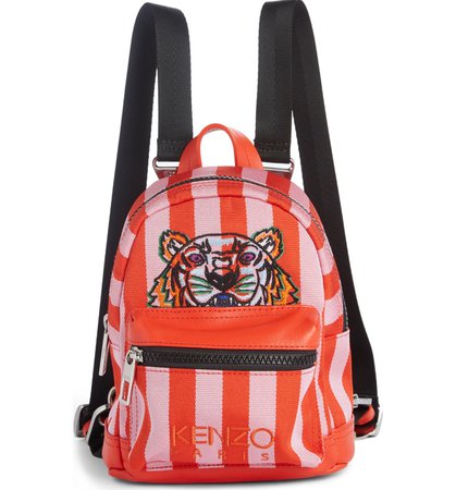 KENZO Mini Kanvas Embroidered Tiger Stripe Backpack | Nordstrom