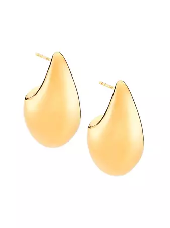 Shop Saks Fifth Avenue Collection 14K Yellow Gold Puffy Teardrop Earrings | Saks Fifth Avenue