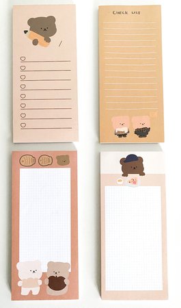 Cute Bear Notepad Organisation to Do List - Etsy