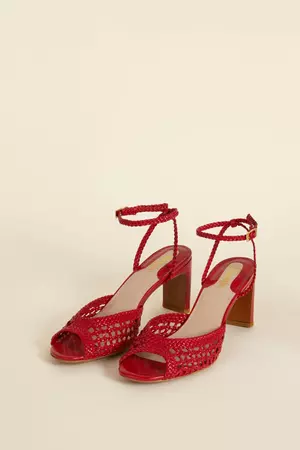 LIZ sandals uni rouge | Rouje