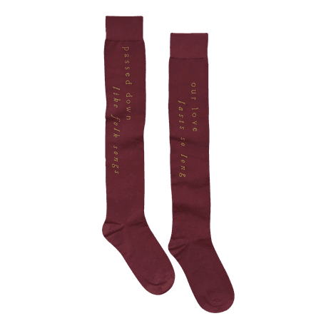 the “our love lasts so long” socks – Taylor Swift Official Store