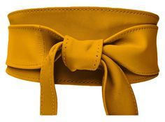 dark yellow tie belt