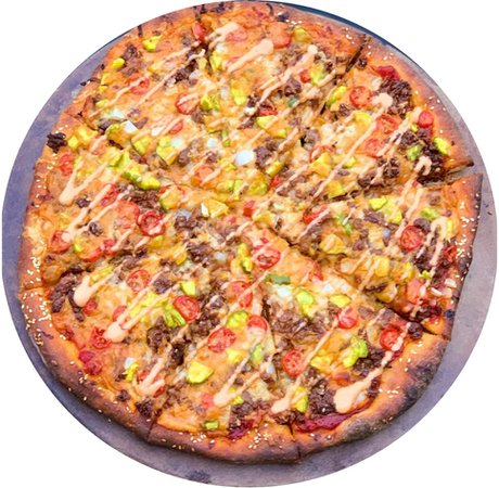 vegan big mac pizza