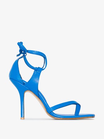Matériel blue 100 square toe leather sandals | Browns