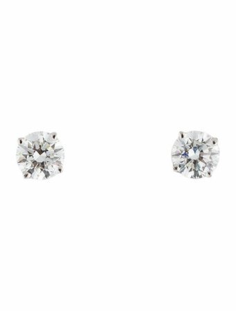 Earrings 14K Diamond Stud Earrings - Earrings - EARRI89334 | The RealReal